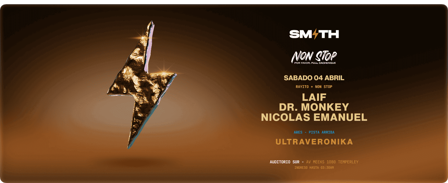 imagen del evento: NON STOP X SMITH 4/4
