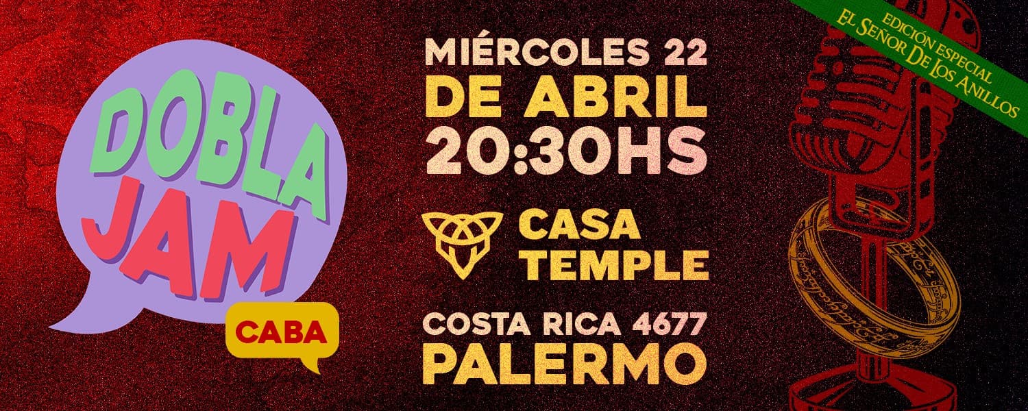 imagen del evento: Dobla JAM - CABA - LOTR