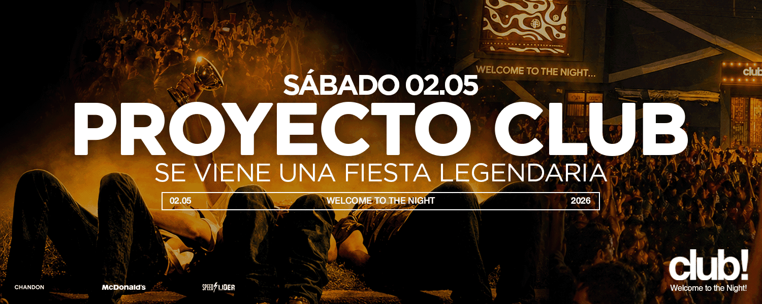 imagen del evento: SABADO 02.5 -  PROYECTO CLUB