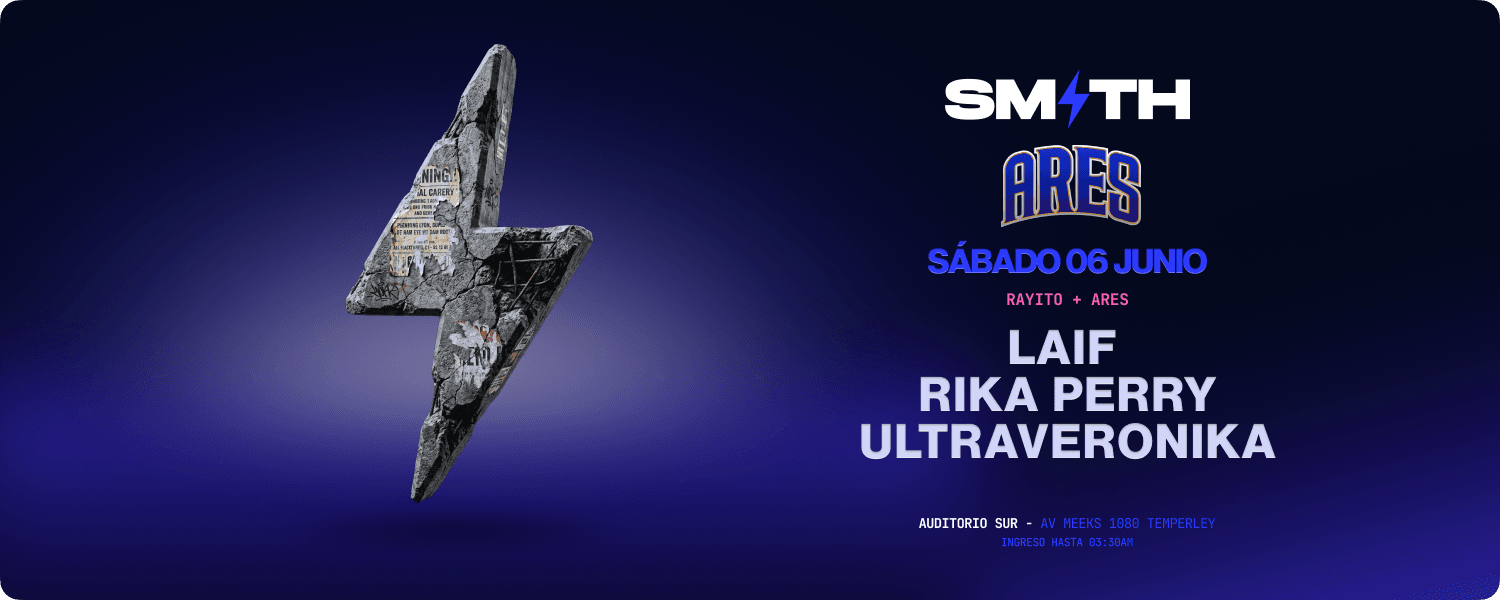 imagen del evento: ARES X SMITH 6/6 📀⚡