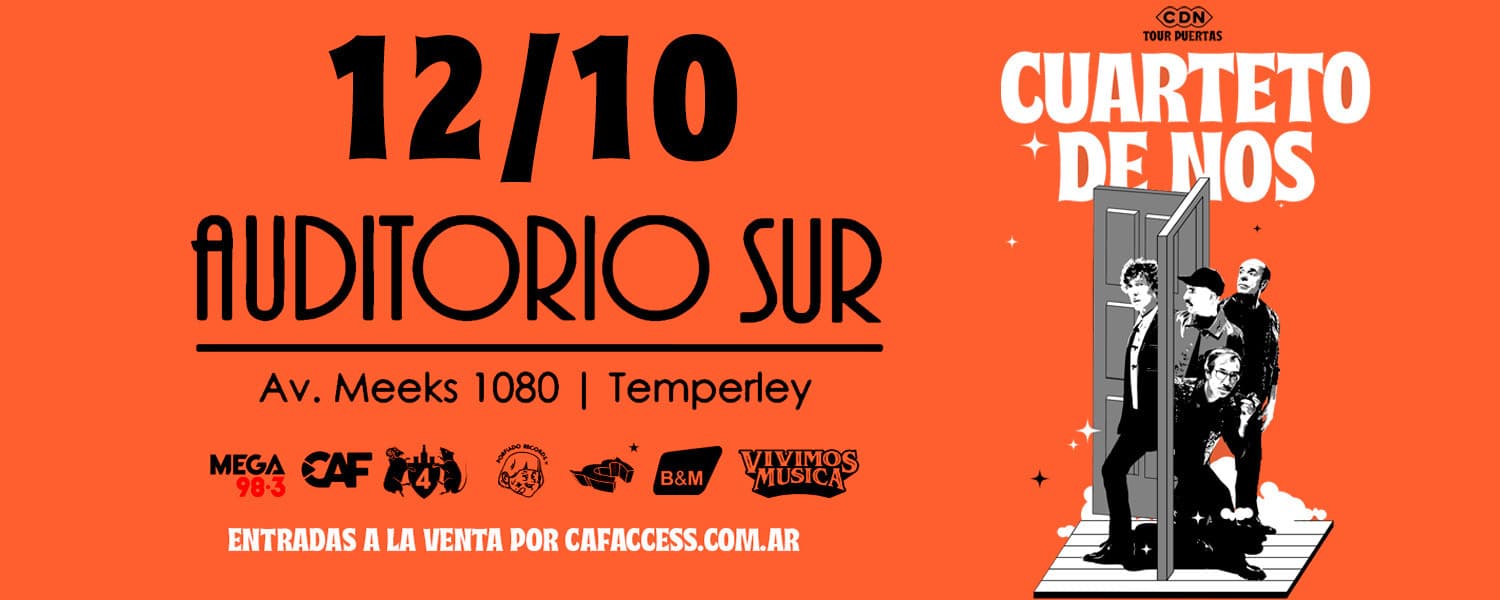 imagen del evento: CUARTETO DE NOS EN AUDITORIO SUR
