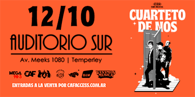 CUARTETO DE NOS EN AUDITORIO SUR cover image
