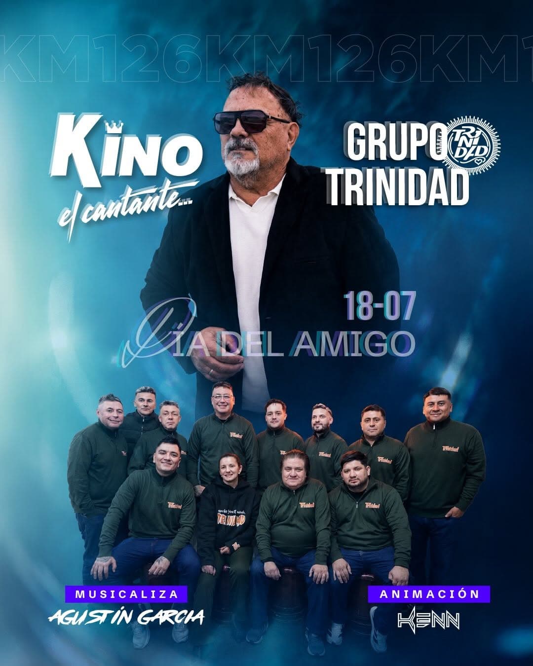 imagen del evento: km126 presenta KINO el cantante y GRUPO TRINIDAD