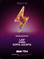 imagen del evento: SMITH | SABADO 8 ⚡
