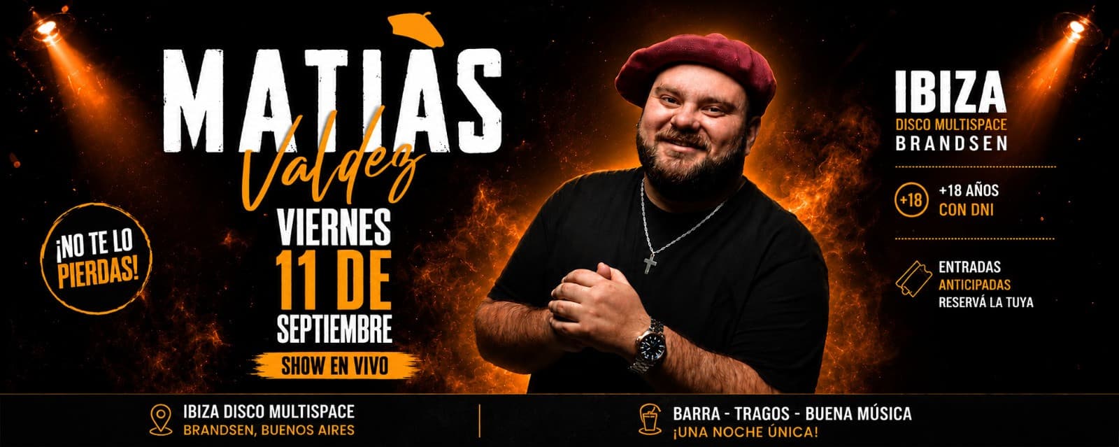 imagen del evento: Brandsen Bailable Matias Valdez