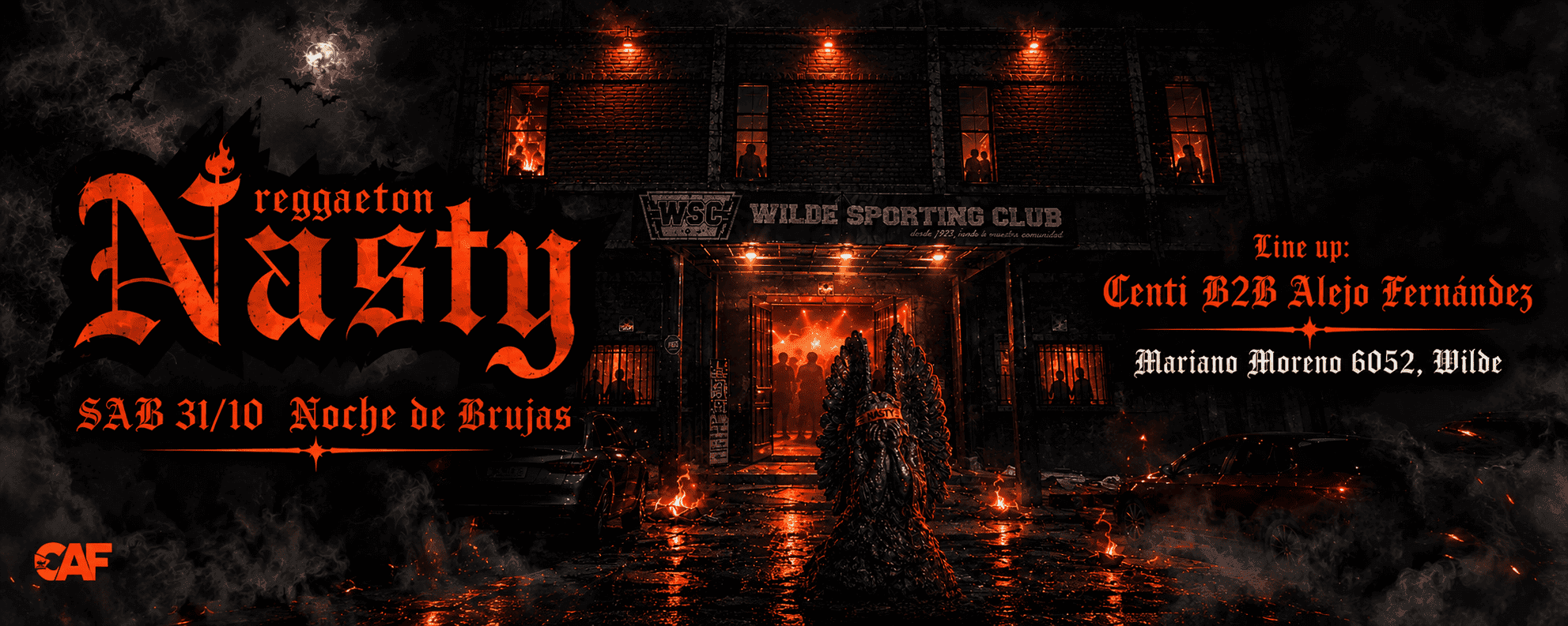 imagen del evento: Nasty Reggaeton by Sporting Wilde  31/10 HALLOWEEN