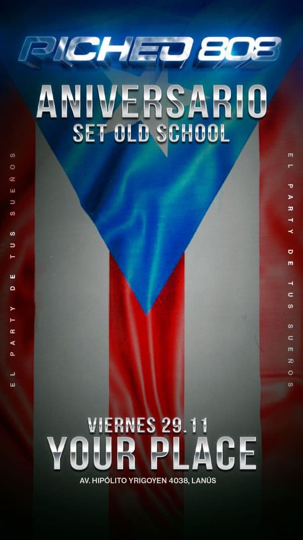 imagen del evento: Aniversario 44 Your Place x Picheo · Viernes 29/11