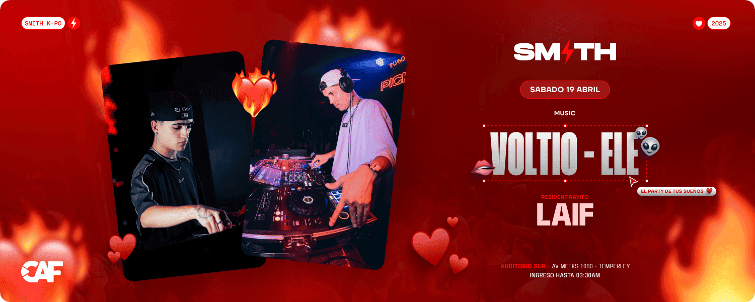 imagen del evento: SMITH X PICHEO 19/4