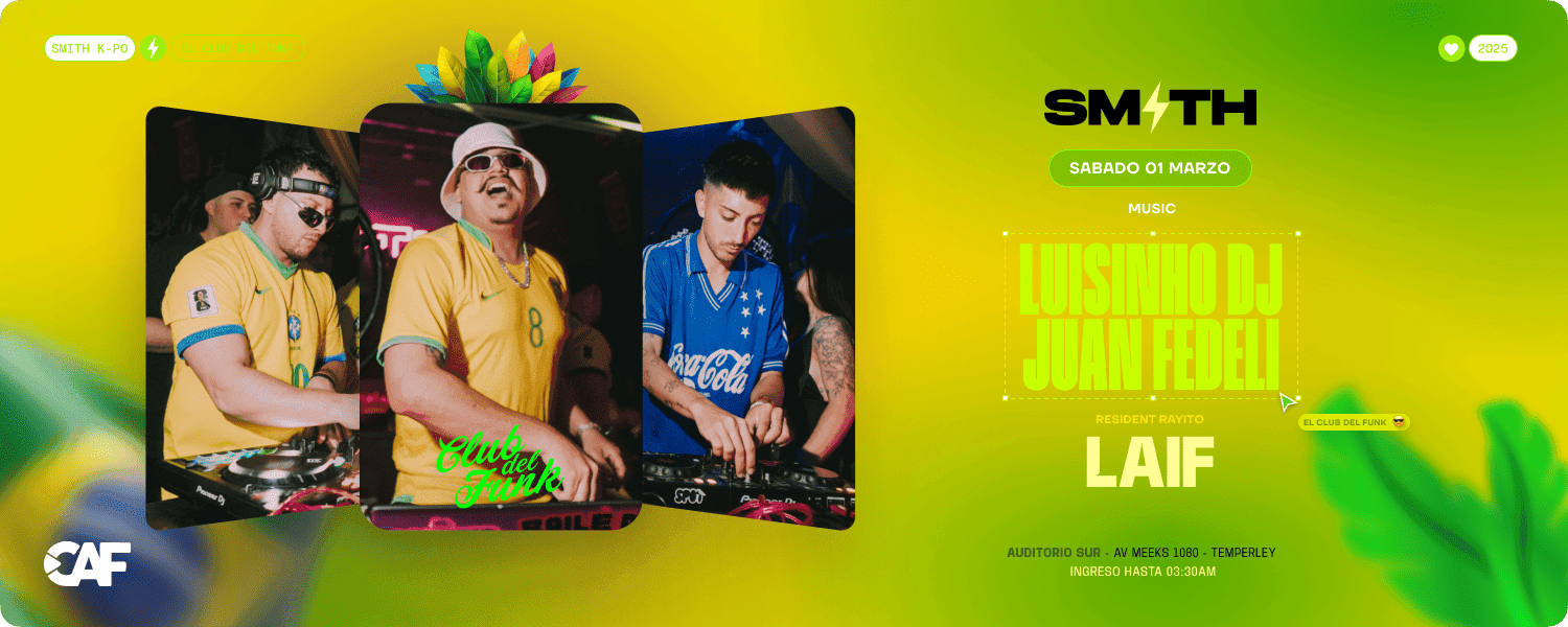 SMITH X CLUB DEL FUNK 26/04