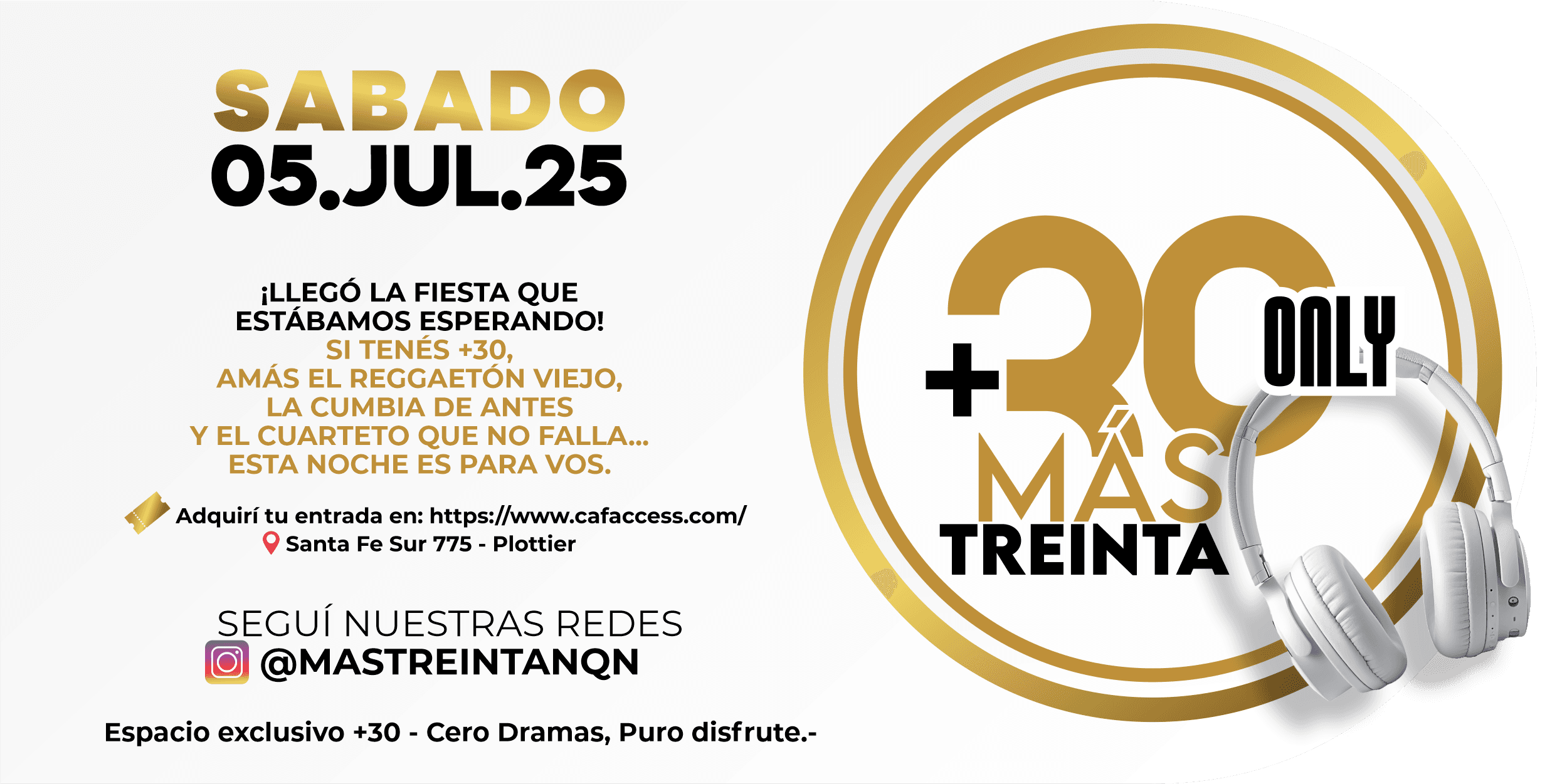 imagen del evento: Más treinta +30 Only