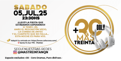 Más treinta +30 Only cover image