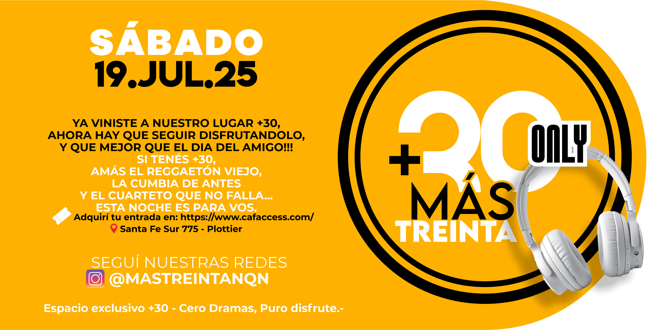 imagen del evento: Más treinta +30 DIA DEL AMIGO