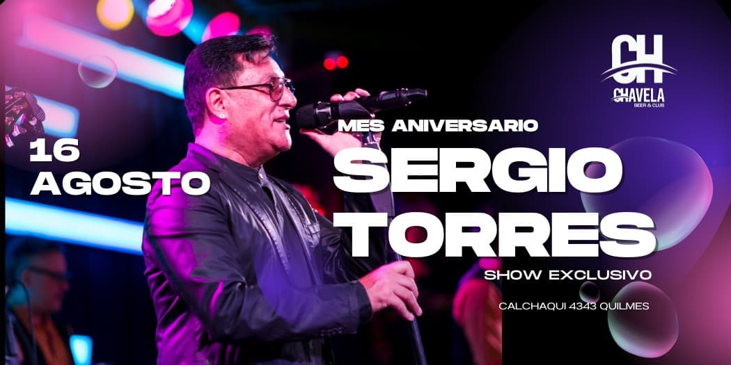 imagen del evento: Sergio Torres