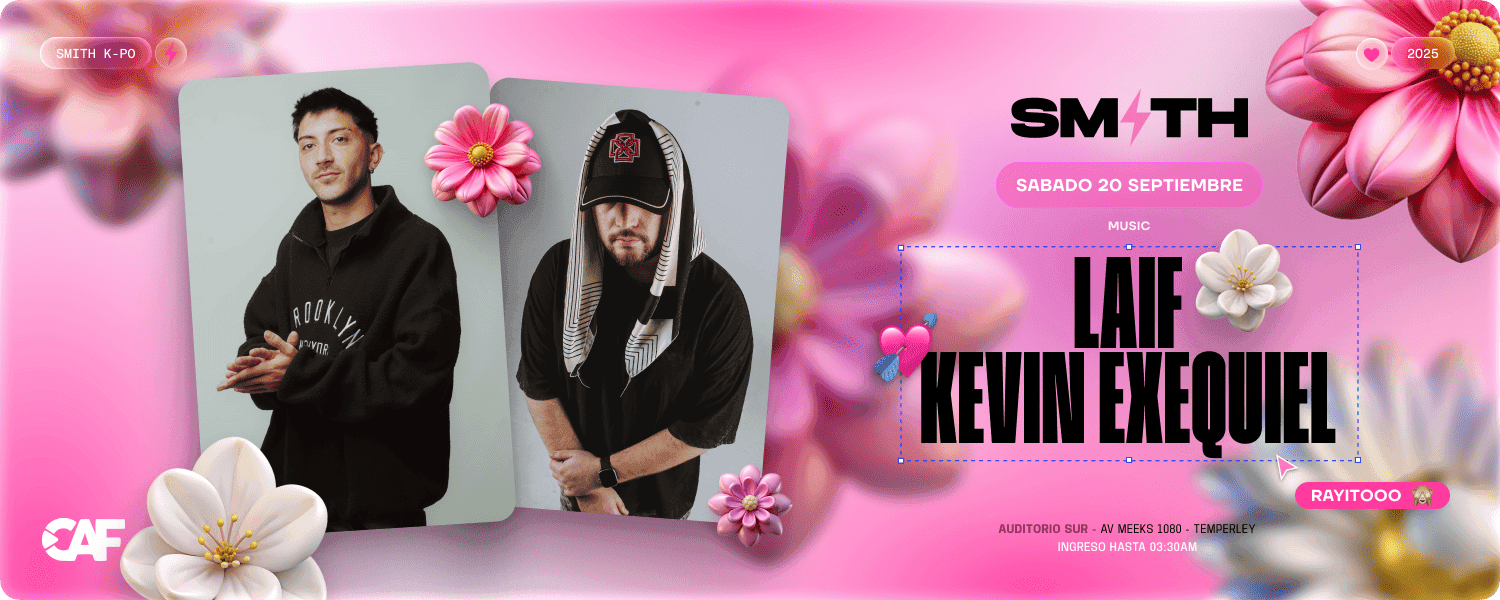 imagen del evento: DIA DE LA PRIMAVERA X SMITH 20/9 🌸⚡
