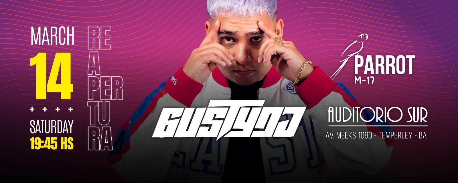 imagen del evento: Reapertura Parrot con Gusty DJ