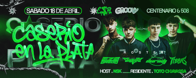 imagen del evento: CASSERIO EN LA PLATA - SAB 18.04 / Groovy