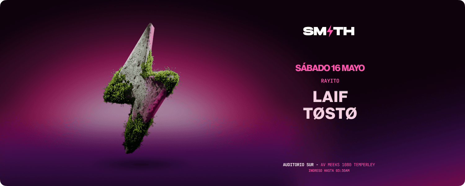 imagen del evento: SMITH 16/5 ⚡