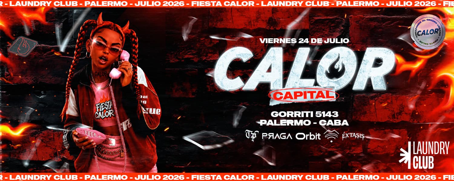imagen del evento: FIESTA CALOR X LAUNDRY CLUB PALERMO