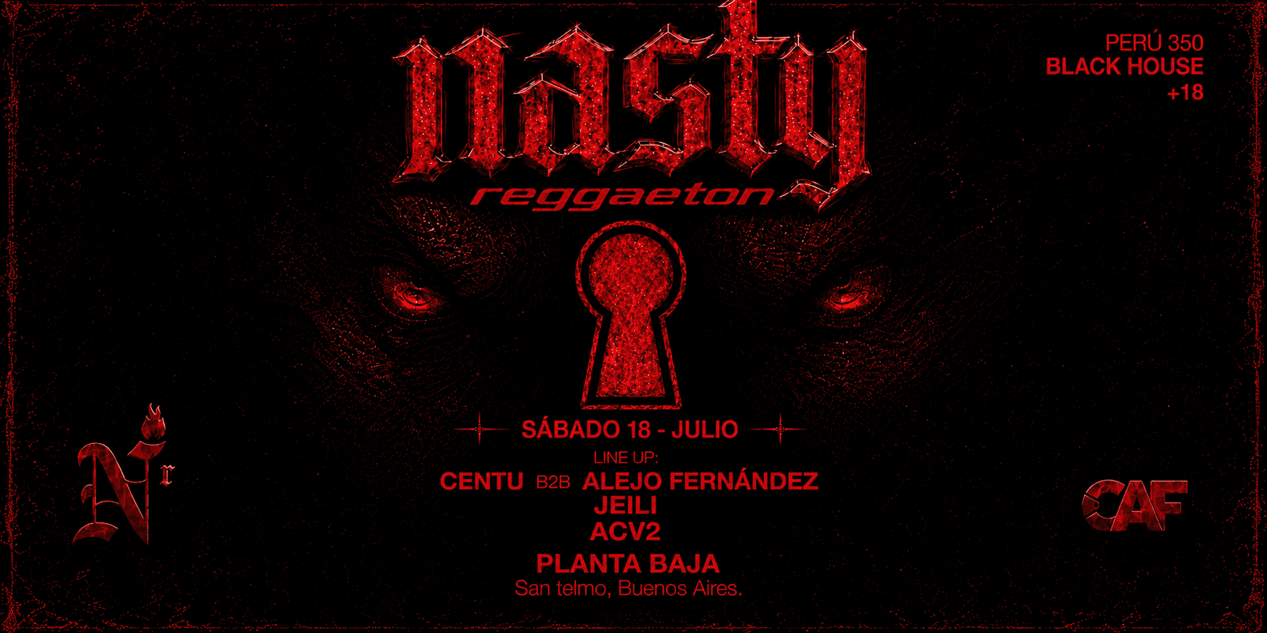 imagen del evento: Nasty Reggaeton - Dia del Amigo 18/07 CABA