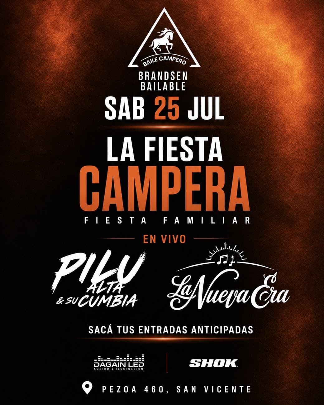 imagen del evento: FIESTA CAMPERA LA NUEVA ERA, PILU Y SU ALTA CUMBIA