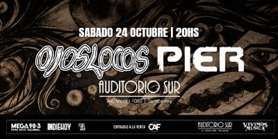 imagen del evento: PIER Y OJOS LOCOS JUNTOS EN AUDITORIO SUR