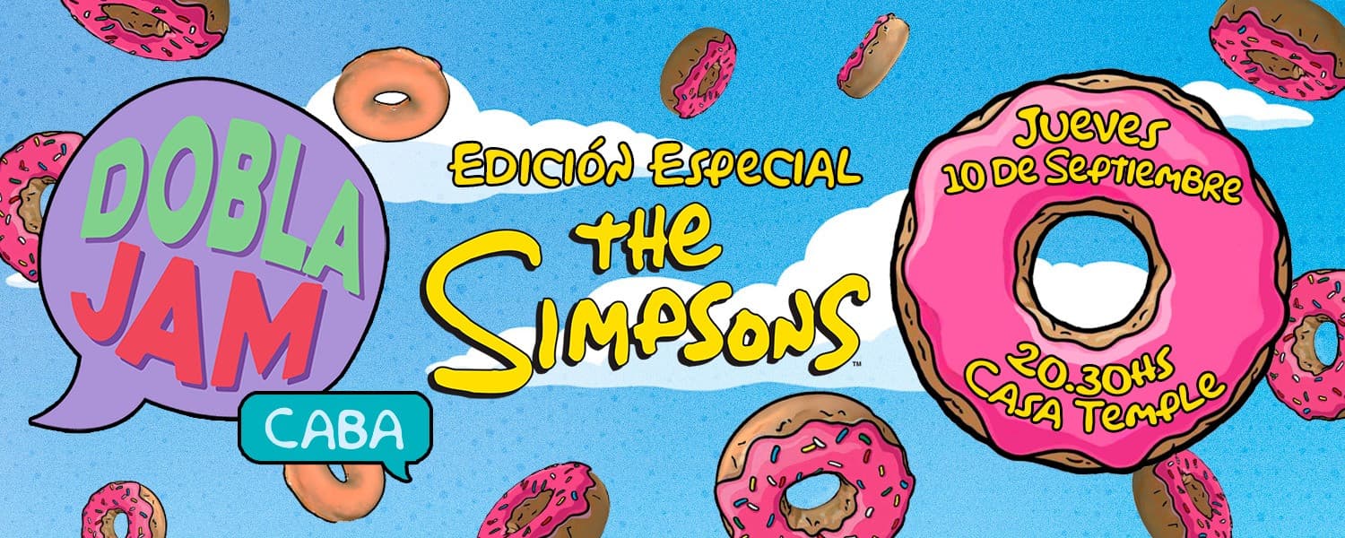 imagen del evento: Dobla JAM - CABA - Especial de Los simpson