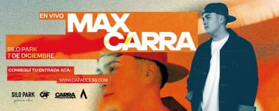 imagen del evento: Max Carra en Silo Park