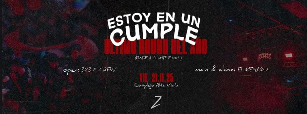 imagen del evento: VIERNES 21.11 / ÚLTIMO CUMPLE DEL AÑO 🎂